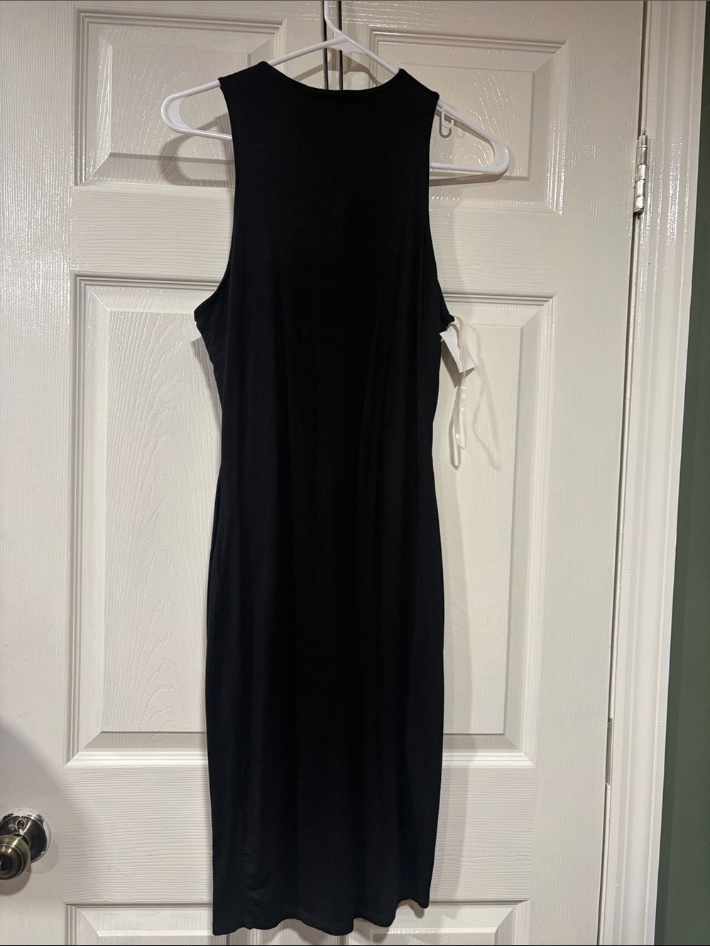Shinestar Black Sleeveless Midi Dress